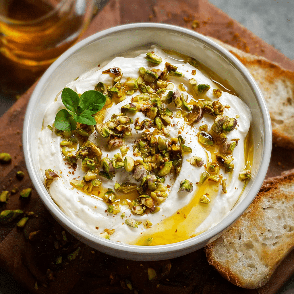 Whipped Ricotta with Honey and Pistachios