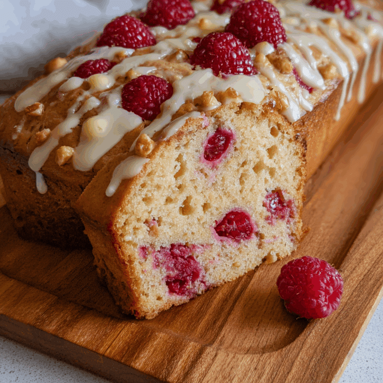White Chocolate Raspberry Loaf